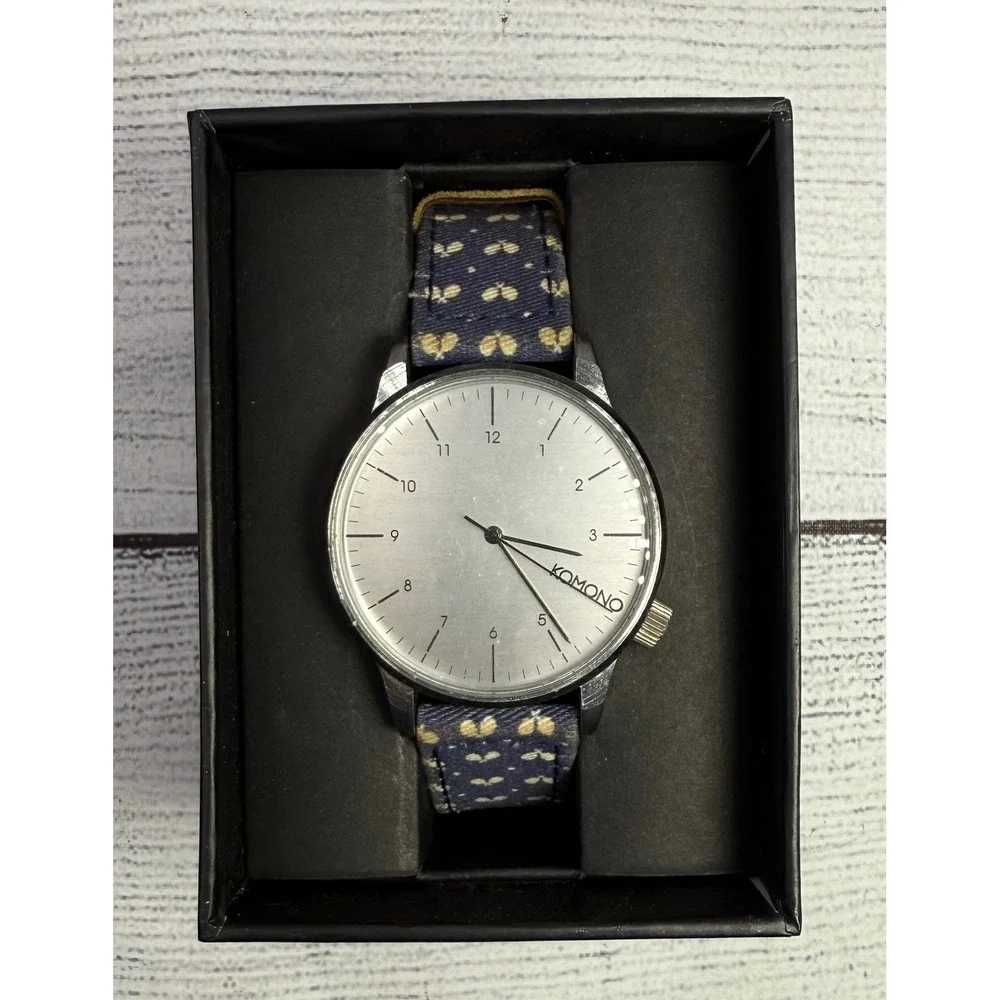 KOMONO Winston Print Ping Pong‎ Polkadot Watch W/Box